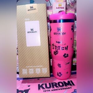 Stanley Pink Stitch Design Tumbler